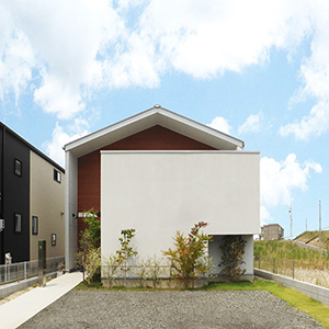 切り妻屋根 家型 シンプルモダン 眺望住宅